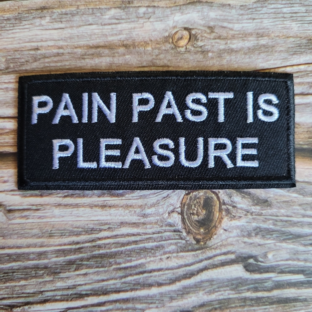 Pain Past Is Pleasure Gothic Punk 90'S Embroidered Iron on Patch